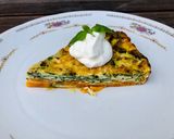 Pas rețetă Quiche pe pat de cartofi dulci cu ricotta și baby spanac 3 fotografie