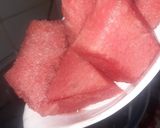 A picture of step 2 of Watermelon slush.