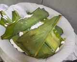 A picture of step 3 of Turmeric leaves Pitha.
