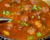 A picture of step 6 of Veg Manchurian.