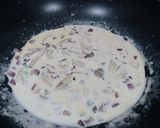 Hình bước làm 5 của món Mỳ ý cá hồi sốt kem nấm và salad cá hồi
