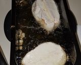 A picture of step 4 of Monte cristo sandwich.
