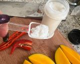 A picture of step 2 of Moist mango chili chicken 🥭 #february2027.