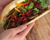 A picture of step 10 of Air Fry Lemongrass Lamb Bánh Mì.