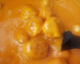 Foto del paso 21 de la receta Albóndigas de pollo en salsa de piquillos con toque agridulce