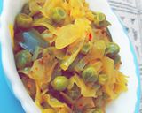 A picture of step 4 of Cabbage peas stir fry / Patta Gobhi ki Sabzi.
