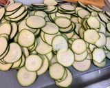 Une image de l'étape 7 de Gratin de courgettes et pommes de terre au lomo et roquefort.