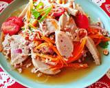 ยำวุ้นเส้นหมูยอหมูสับ 🐷 วิธีทำสูตร 3 รูป