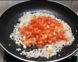 A picture of step 3 of Masala macaroni.
