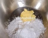 A picture of step 2 of Arrowroot and Whole Wheat and Cashew cookies or biscuits.