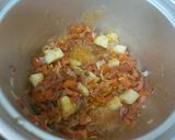 A picture of step 1 of Cauliflower, carrot and potato/ veg/ with salad and chapati.