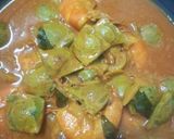 Gambar langkah 3 resipi Kari udang petai.