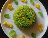 A picture of step 4 of Corn palak rice.