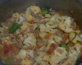 A picture of step 3 of Gobhi Qeema.