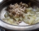 A picture of step 4 of Vellarikka Pachadi (Madras Cucumber Raita).