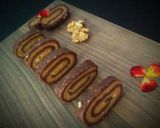 A picture of step 10 of Walnuts Filled Biscuits Swiss Rolls.