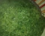 A picture of step 7 of Semo with okro soup.