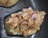 Foto del paso 3 de la receta: Sandwich de berenjena, pollo bbq y queso🧀🌯🥙🍆