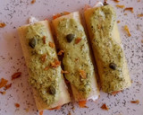 Foto del paso 5 de la receta: Canelones fríos de salmón ahumado y queso crema con mayonesa de pesto