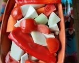 Pataki tálban elkészített hús, zöldségekkel 🥔🥕🍅🌶🥩 recept fázis 2 fotója
