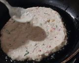 A picture of step 4 of Oats vegetable chillas.