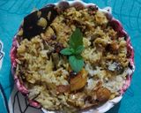 A picture of step 5 of Veg Biryani.