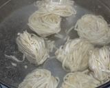 Foto del paso 5 de la receta: Fideos nidos con Txistorra y espinacas