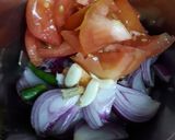A picture of step 1 of Beetroot-mater ki sabzi.
