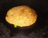 A picture of step 3 of Wheat Chilla.