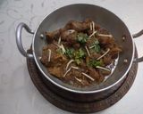 A picture of step 5 of Bhona Gosht.
