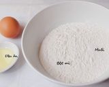 Hình bước làm 1 của món Làm NUI hình con đuông dừa