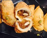 A picture of step 9 of Karanji (coconut Gujiya).