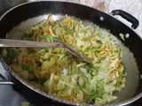 पत्ता गोभी मटर की सब्जी