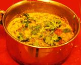 A picture of step 7 of Cluster beans koottu mixed with rice.