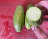 A picture of step 1 of Chingri Potol Dolma.