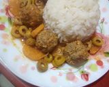 صورة لخطوة 2 من وصفة كريات اللحم المرحي بالأرز