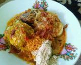 Foto langkah ke 6 dari resep Telur Masak Terasi (lontong sayur).