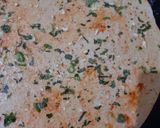 A picture of step 3 of Garlic masala lachha paratha.
