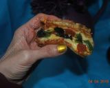 A picture of step 9 of Potato pizza  پتیزا سیب زمینی.