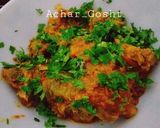 A picture of step 7 of Achar Gosht.