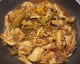 A picture of step 1 of Chicken Fajita empanadas.