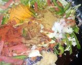 A picture of step 2 of Healthy kathi roll.