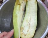 A picture of step 1 of Eggplant Milanesa 🍆.