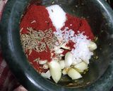 A picture of step 3 of Lasaniya Bataka sabji.