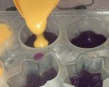 Foto langkah ke 16 dari resep Lapis talam ubi kuning dan ungu.