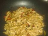 Fideos salteado con verduras
