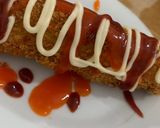 Hình bước làm 1 của món Hotdog