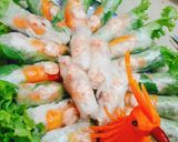 Hình bước làm 3 của món Gỏi cuốn con công