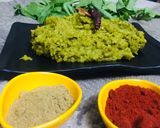 A picture of step 5 of Palak khichadi (broken wheat).