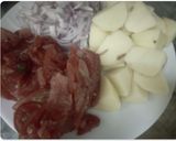 A picture of step 1 of Beef biryani.